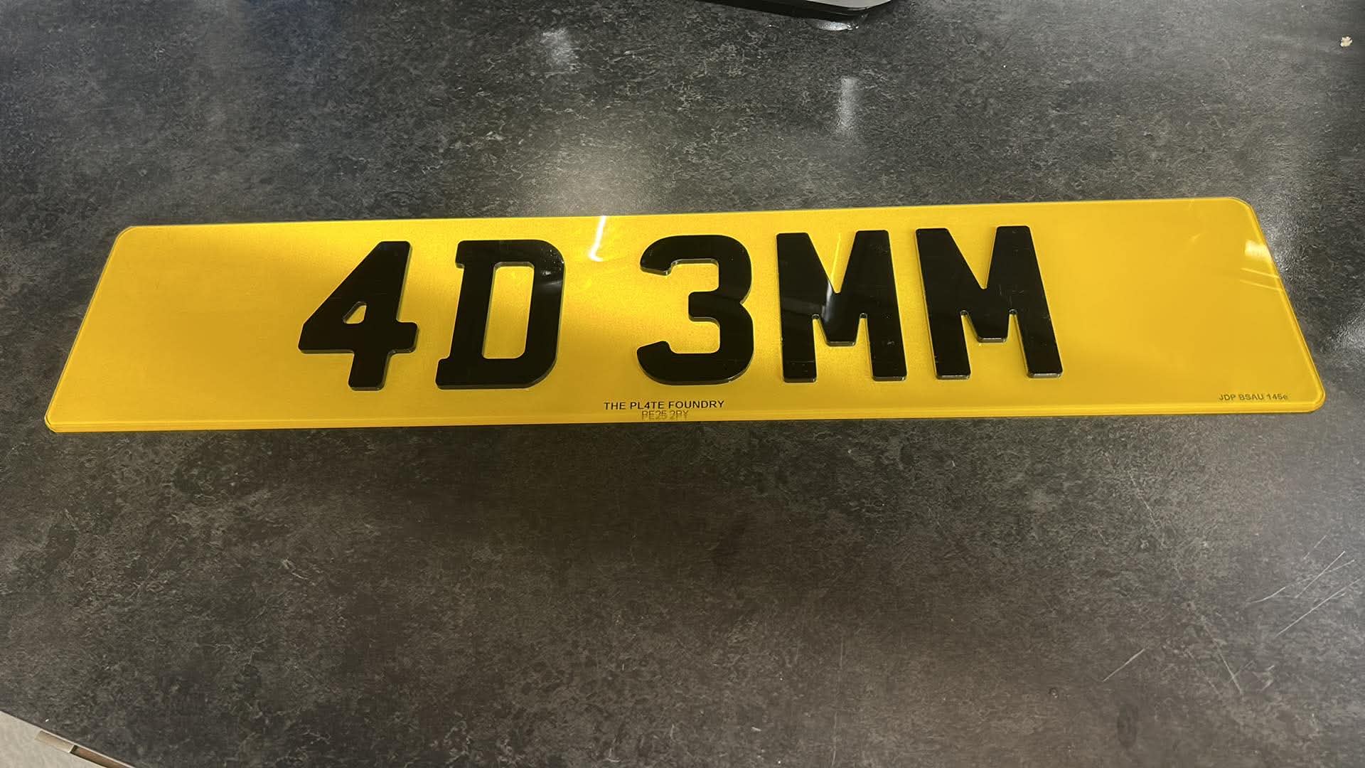 4D 3mm Laser Cut Plate Example